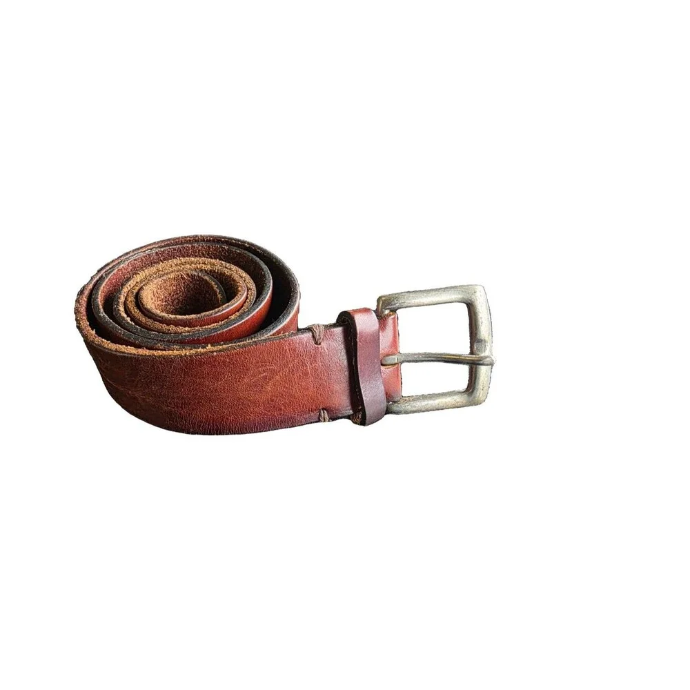 GAP Men's Brown Genuine Leather Belt Made In USA 32